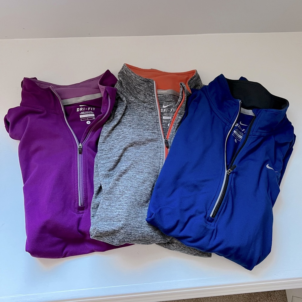 Nike dry fit long sleeve bundle of 3!